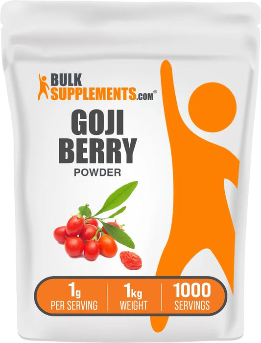 Bulksupplements Goji Berry Powder - 1G per Serving - 250 Grams (8.8 Oz) - 250 Servings