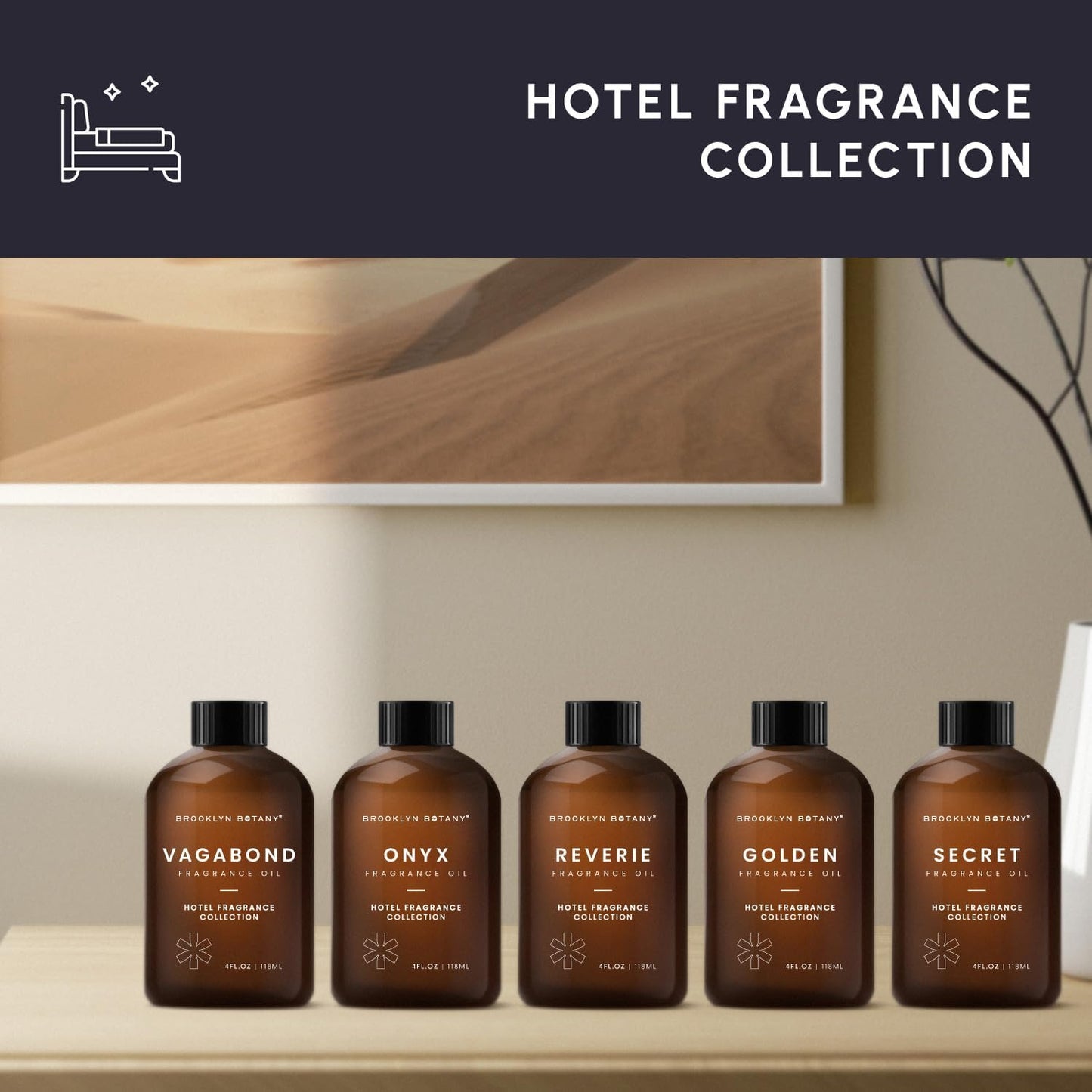 Hotel Diffuser Oil Golden Scent - Luxury Hotel Oil Inspired by 24K Magic Fragrance Oil for Cold Air Diffuser - Aromatherapy Diffuser Oil Scents for Home - 118 Ml