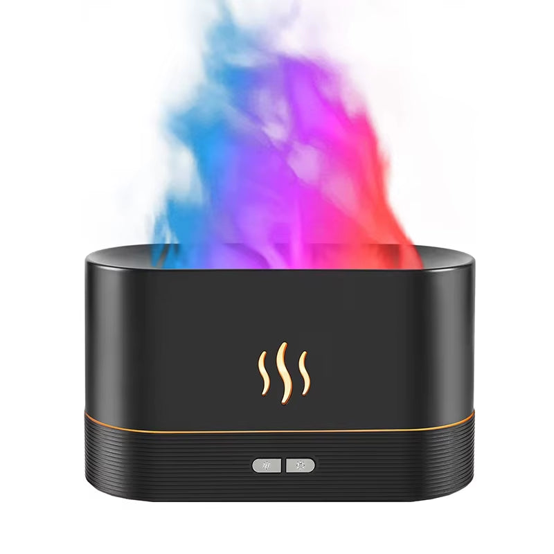 Flame Aroma Diffuser Humidifier Ultrasonic Air Humidifier Flame Humidifier Essential Oil Fire Aroma Diffusers