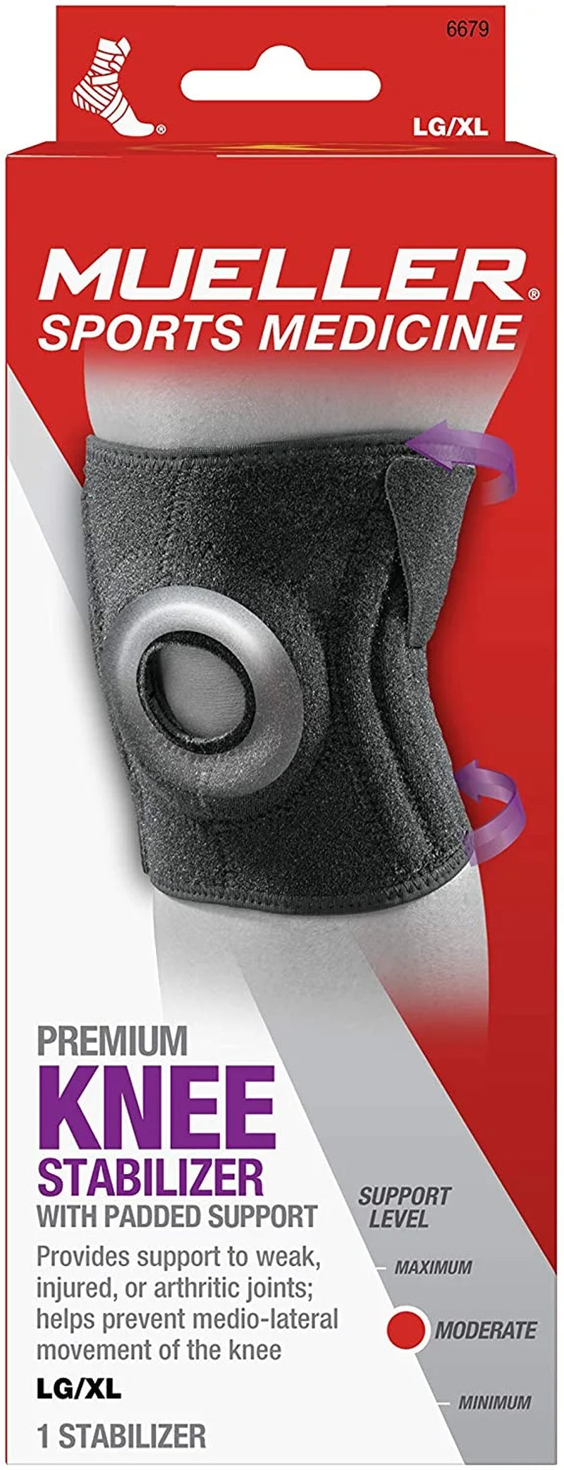 Knee Stabilizer with Padded Support LG/XL