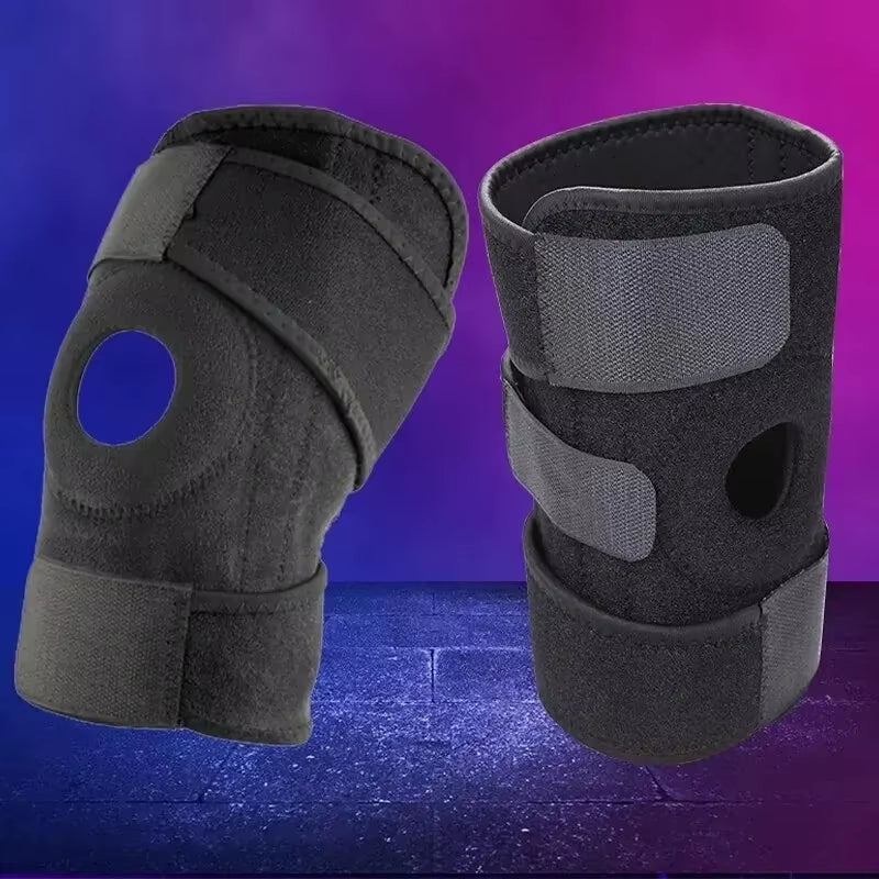 Knee Brace without Side Stabilizer Breathable Adjustable Knee Support for Exercise Training and Knee Pain