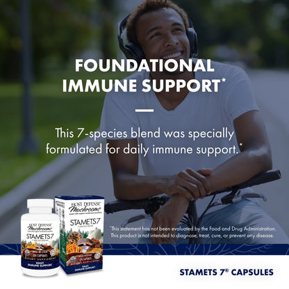 Stamets 7 - 120 Capsules (60 Servings)