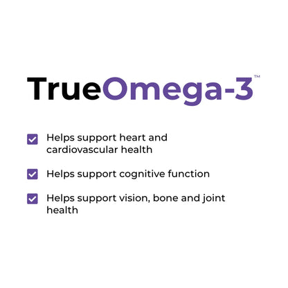 Trueomega-3 - Pure and Potent Fish Oil, 60 Softgels