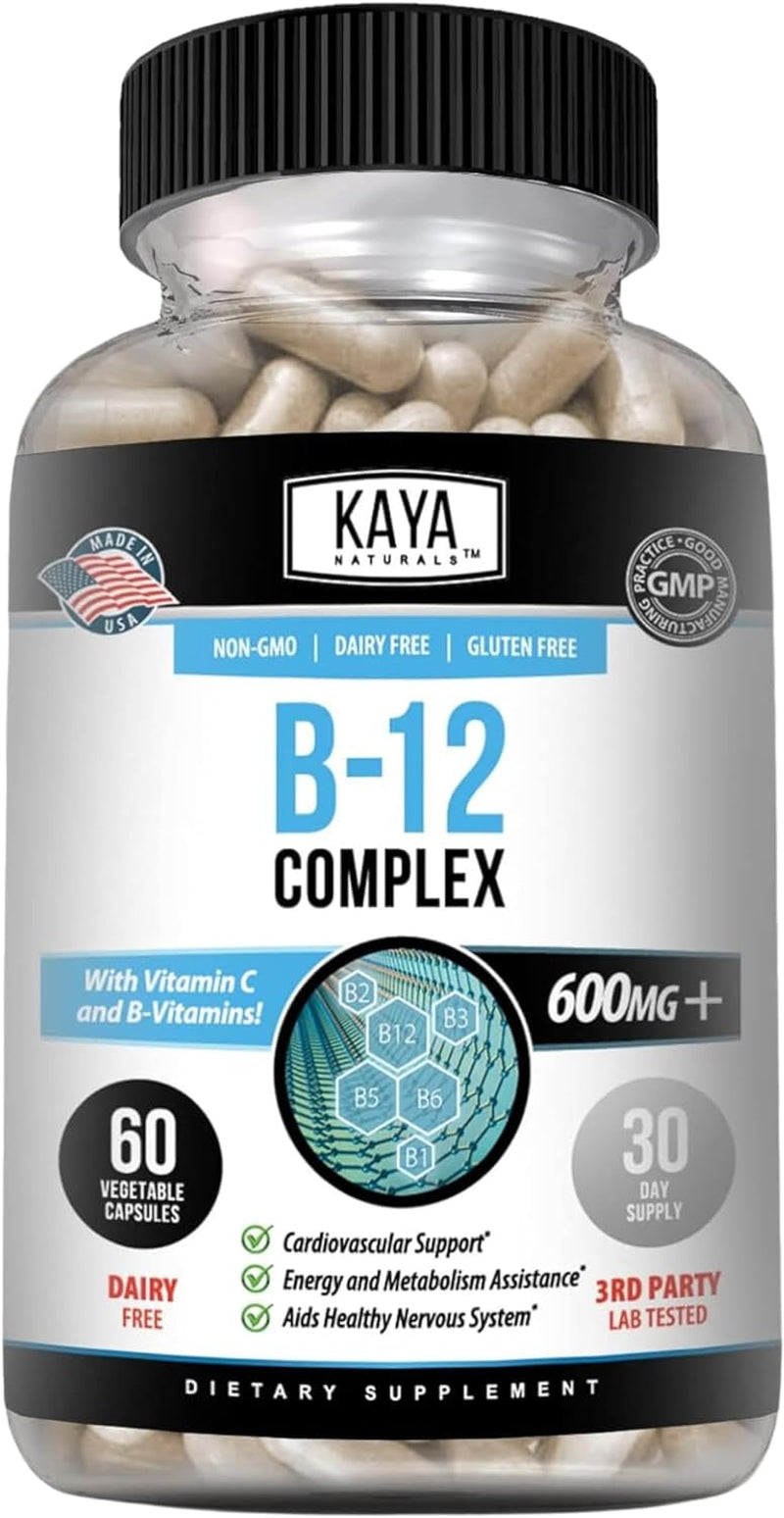 Complejo Vitamina B-12 En Pastillas Vitaminas Para La Falta De Energia Cansancio