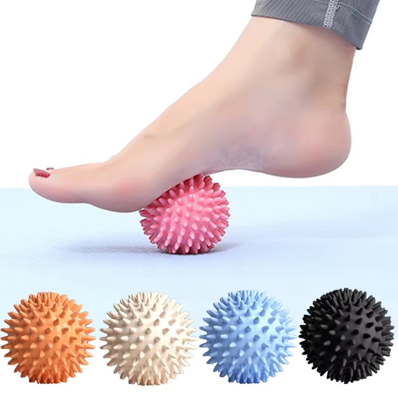 Durable PVC Spiky Massage Ball Trigger Point Sport Fitness Hand Foot Pain Relief Plantar Fasciitis Reliever Hedgehog Balls 6Cm