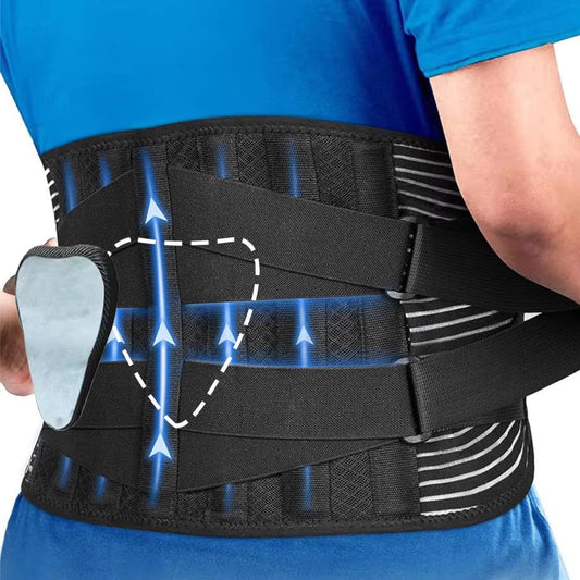 Double Pull Back Lumbar Support Belt Waist Orthopedic Corset Men Women Spine Decompression Waist Trainer Brace Back Pain Relief