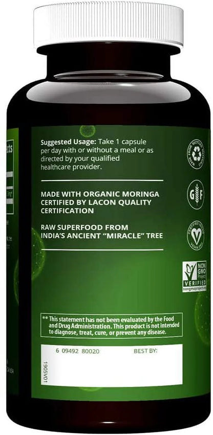 Moringa Capsules, 60 Ct