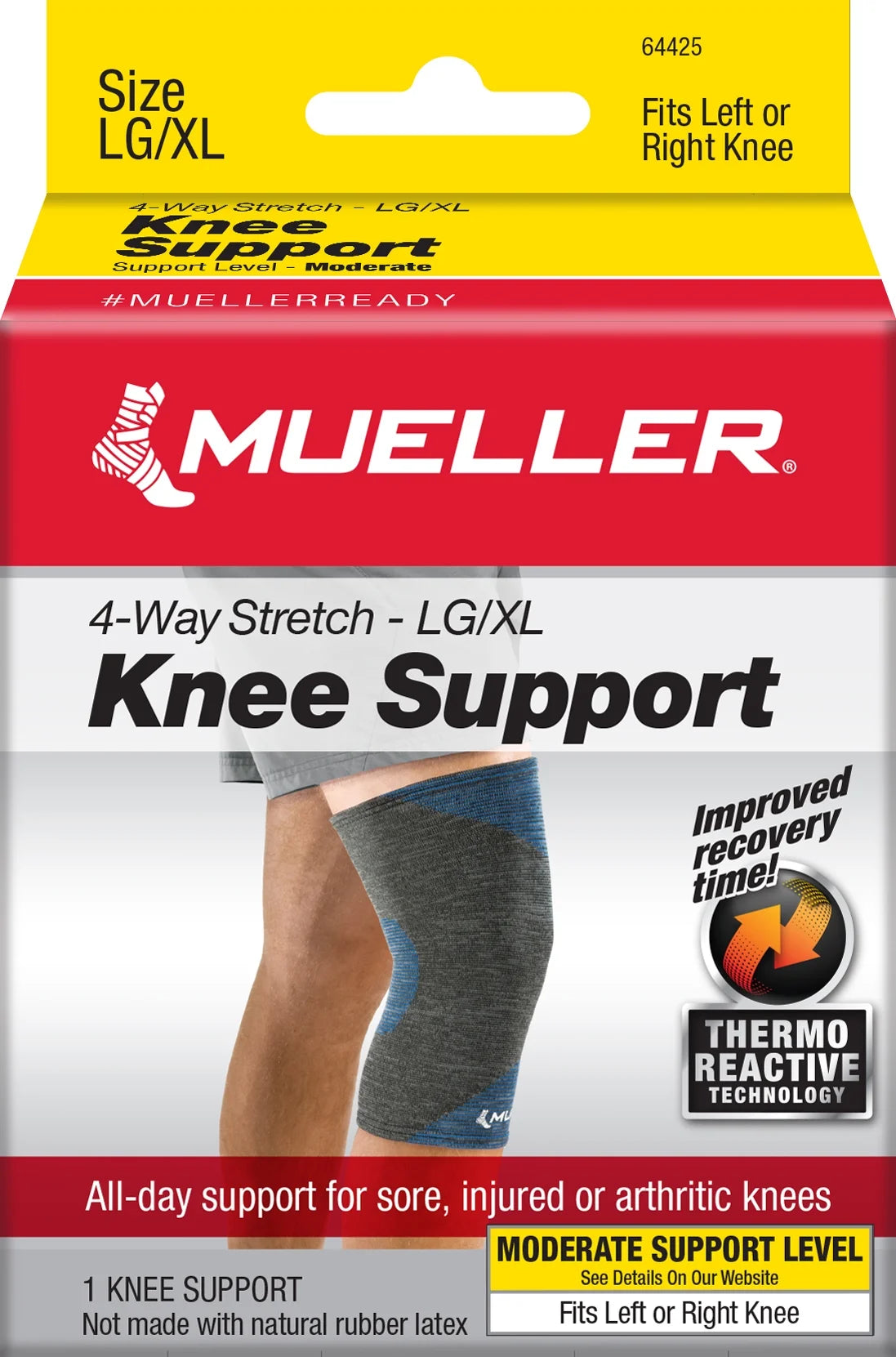 4-Way Stretch Premium Knit Knee Support, Large/Extra Large