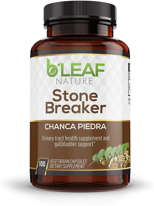 Stone Breaker Chanca Piedra Extract 1000Mg - Urinary Tract and Gallbladder Support - 100 Vegetarian Capsules