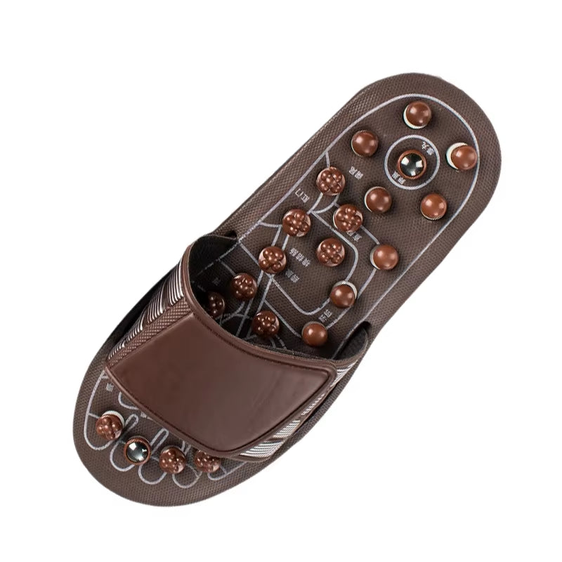 Abdb-Acupressure Foot Massager Massage Slippers Shoes Reflexology Sandals Relief Plantar Fasciitis Arthritis for Men Women