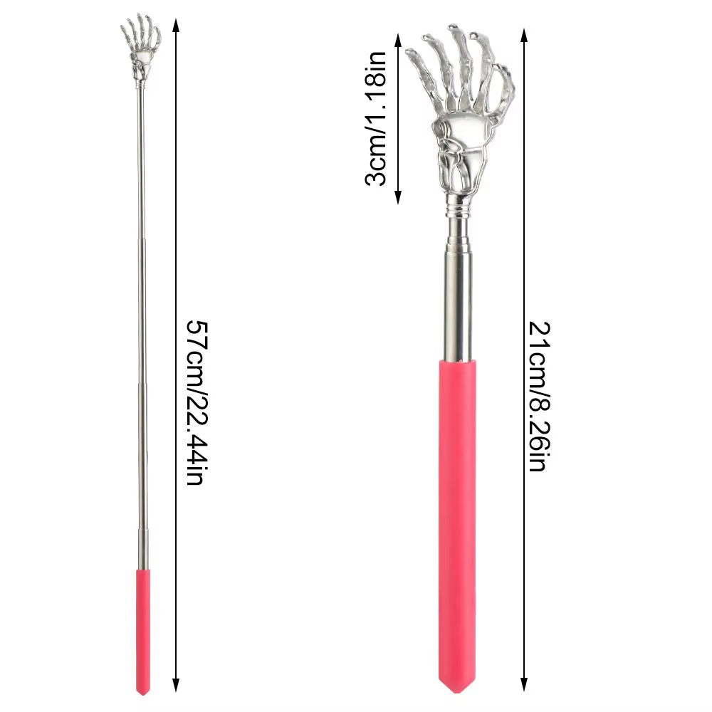 New Extendable Stainless Steel Back Scratcher Back Scratching Relaxation Massager Kit Telescoping Itch Hackle Health Products