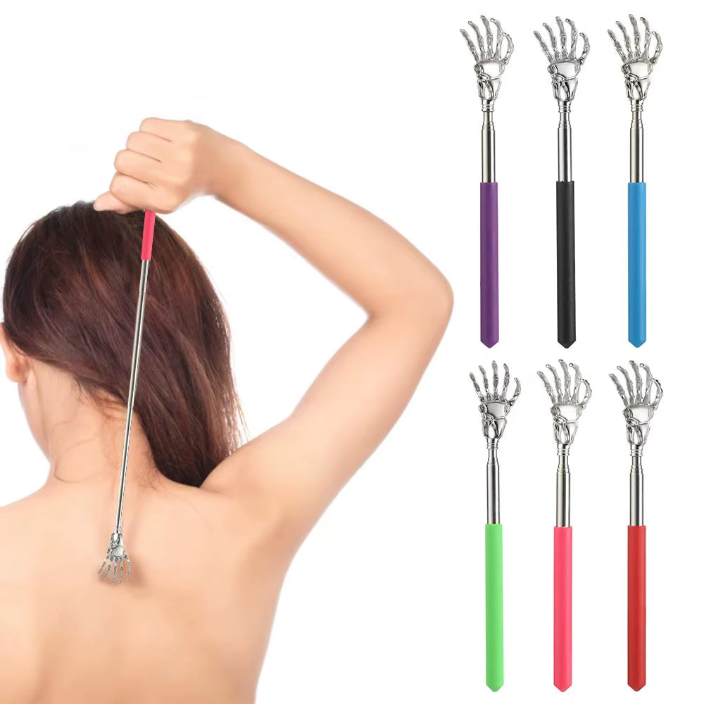 New Extendable Stainless Steel Back Scratcher Back Scratching Relaxation Massager Kit Telescoping Itch Hackle Health Products