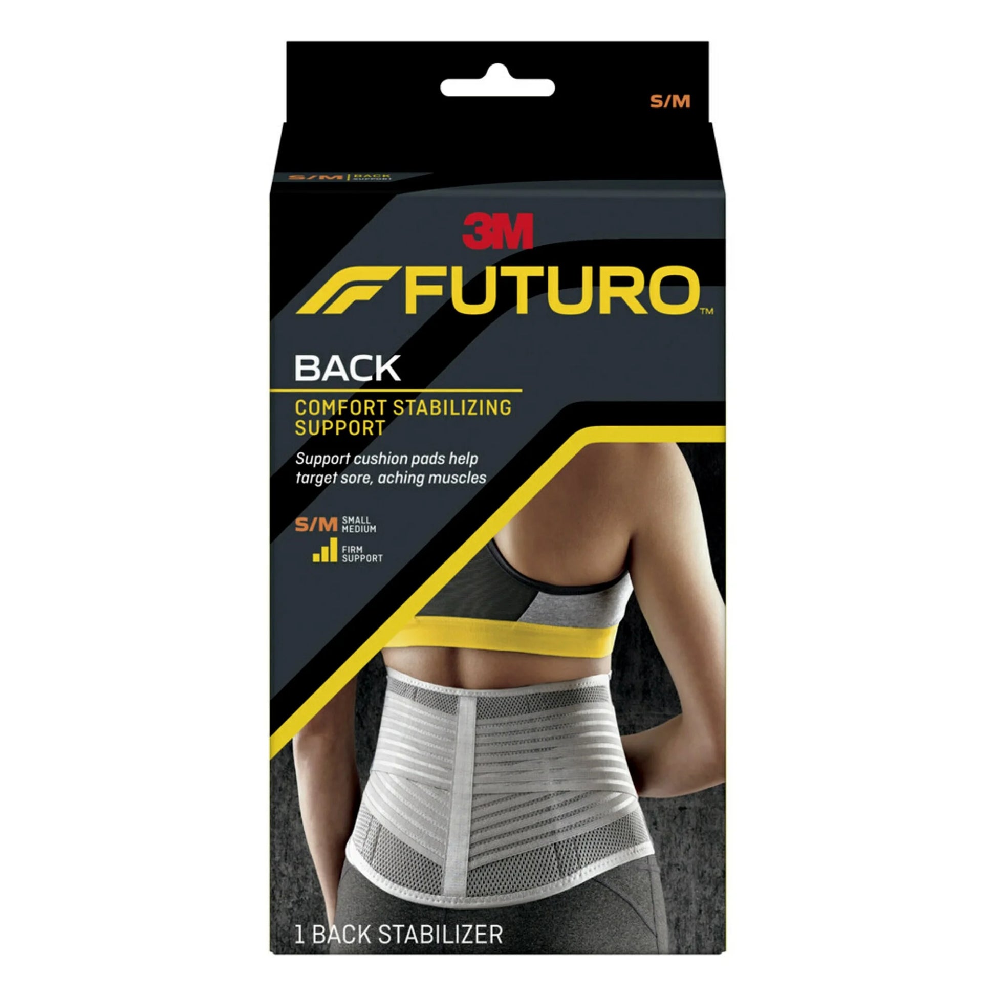 Stabilizing Back Support L/XL, Adjustable Comfort, Breathable