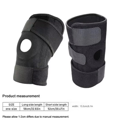 Knee Brace without Side Stabilizer Breathable Adjustable Knee Support for Exercise Training and Knee Pain